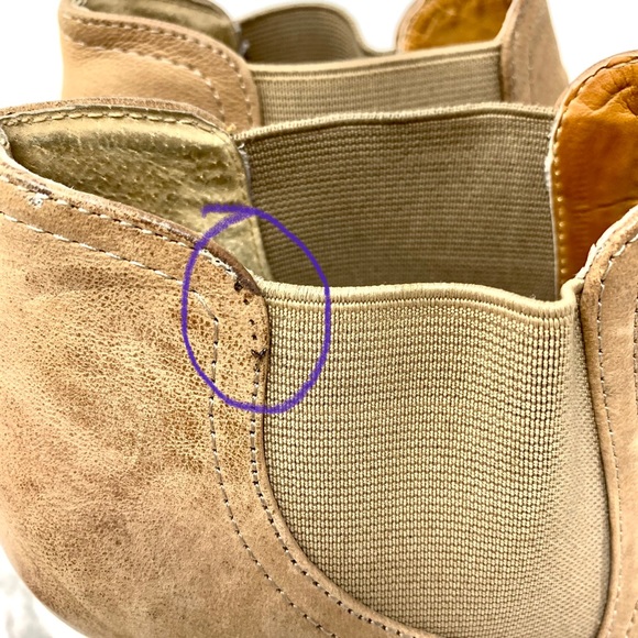 Audrey Brooke Cindy Wedge Brown Chelsea Boots 7.5 leather classic Academia chic - Picture 11 of 16